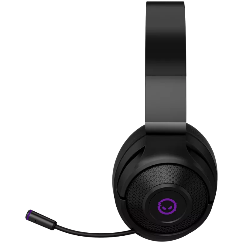 Lorgar Noah 702 (LRG-GHS702) cuffie gaming wireless, Bluetooth 5.3, ricevitore USB, AUX da 3,5 mm, driver da 40 mm, 1000 mAh, RGB, nere
