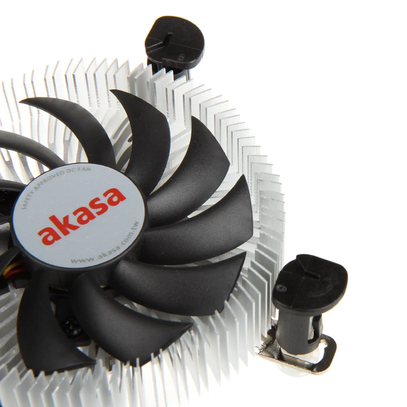 Dissipatore per CPU low profile Akasa AK-CC7122BP01, LGA775/LGA1156/LGA1155, alluminio, 75 mm