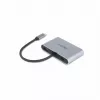 DICOTA D32064 dock station per dispositivi mobili tablet/smartphone/laptop argento