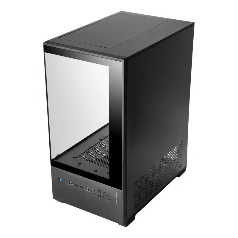 Case per PC mini-tower TACENS Mars Gaming MC-SE2 — Mini-ITX / Micro-ATX, nero, finestra laterale, alimentatore sul fondo, supporta 2x2,5 pollici + 1x3,5 pollici