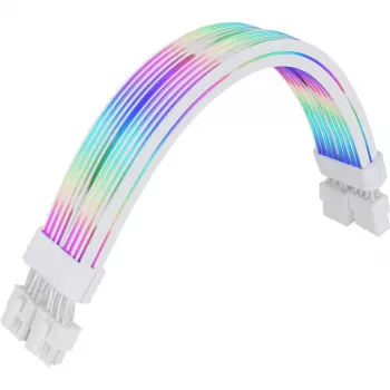 Thermaltake Tt Mod ARGB Snow Cable, 8-pin, 300 mm, bianco