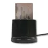 Lettore di smart card Qoltec 50632 USB 2.0 nero cavo 1m