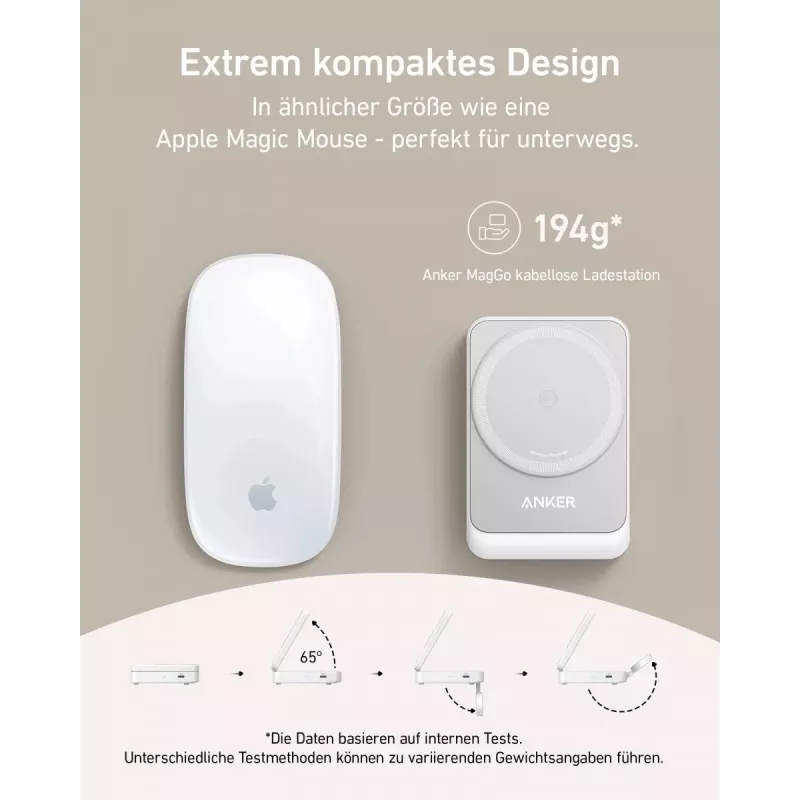MagGo 3-in-1 15W pieghevole bianco EU