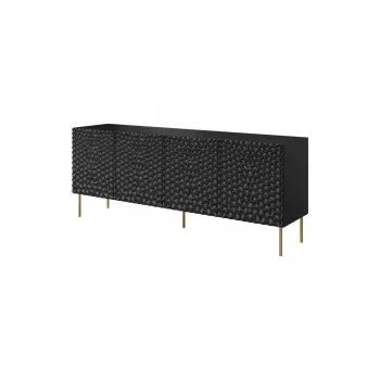 HOLE Cassettiera 190x40,5x74,5 cm nero opaco