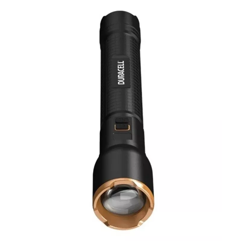 Torcia Duracell DF6000R confezione regalo — torcia ricaricabile a mano, nera