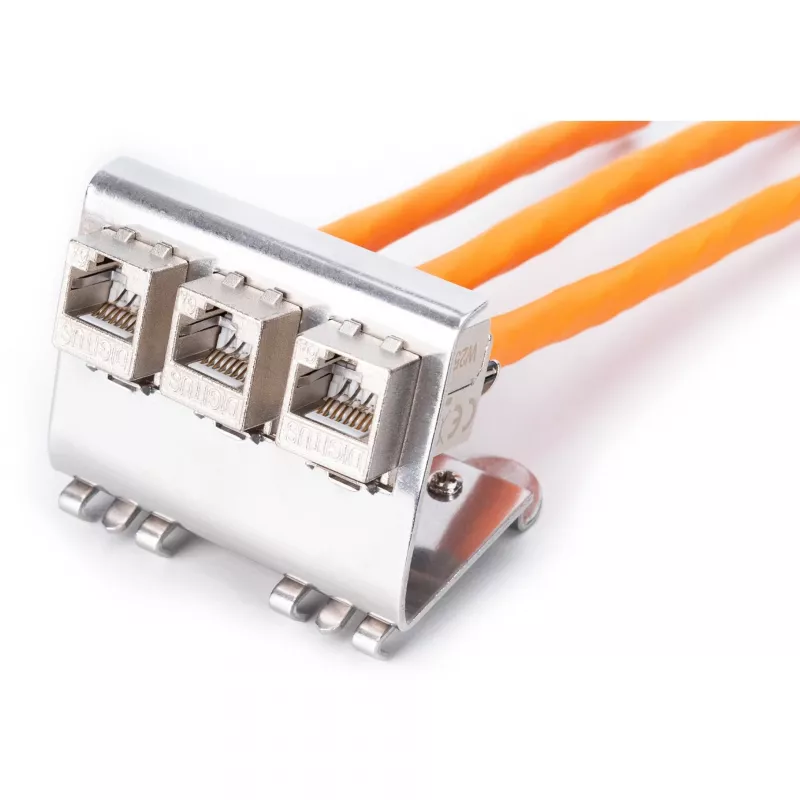 Adattatore Digitus AN-25183 per 3x modulo Keystone acciaio inox