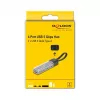 Hub USB 3.2 Gen 1 (3.1 Gen 1) DELOCK 4 porte con host Type-A + Type-C (5000 Mbit/s) nero/trasparente