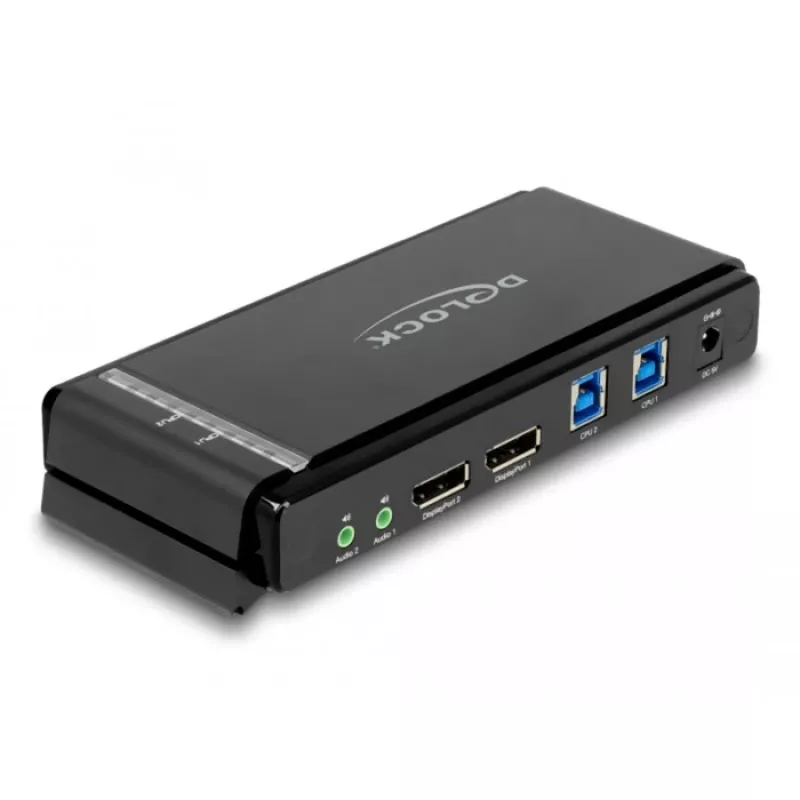 Switch KVM DeLOCK DisplayPort 1.4 8K 60Hz USB Audio