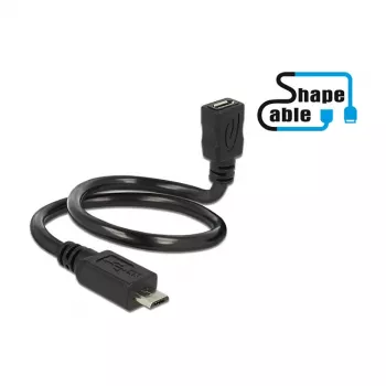 Cavo USB DeLOCK 0,35m 2xUSB2.0 Micro-B