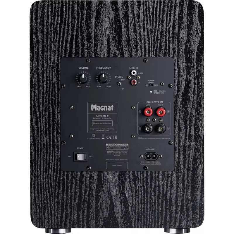 Subwoofer attivo Magnat Alpha RS8 80 W nero