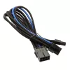 Cavo SilverStone da PCI 8 pin a PCIe 6+2 pin, 250 mm – nero/blu