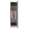 Armadio Top e Shop SD-50 BI con 5 ripiani, 1 porta, telaio bianco