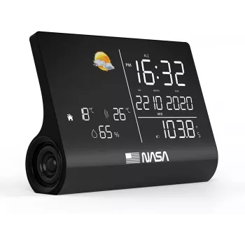 Nasa WSP1300 Black stazione meteo/altoparlante BT