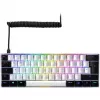 SKILLER SGK50 S4, tastiera da gaming bianca/nera, layout PT, Kailh Red