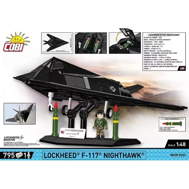 Kit di montaggio Lockheed F-117 Nighthawk (scala 1:48)