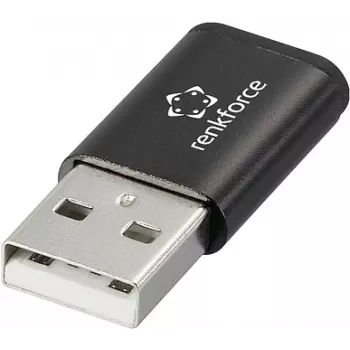 Renkforce Adattatore USB 2.0 [1x connettore maschio A 1.1 - 1x connettore femmina USB-C] RF-6615904 (RF-6615904)