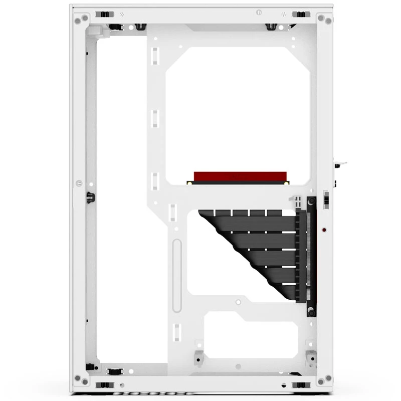 Case Mini-ITX SSUPD Meshlicious Full Mesh PCIE 4.0 Edition - bianco
