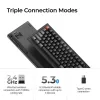 Tastiera meccanica Keychron V3 Ultra 8K — con filo e Bluetooth, layout QWERTY, RGB LED, nero