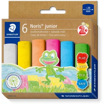 Gessetto da strada Staedtler 2365 C6 — Noris junior, colori assortiti, diametro 20 mm, 1 pezzo