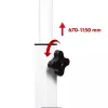 Tavolino mobile per laptop Maclean, bianco, 80x60cm, max 50kg, altezza regolabile 67-115cm, MC-124 W