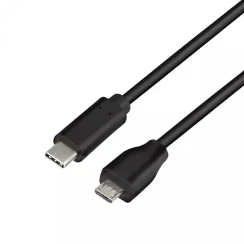 Logilink - cavo USB - USB 2.0 Type-C (M) a Micro-USB 2.0 (M) - USB 2.0 - 15 V - 3 A - 1 m - nero (CU0197)