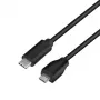 Logilink - cavo USB - USB 2.0 Type-C (M) a Micro-USB 2.0 (M) - USB 2.0 - 15 V - 3 A - 1 m - nero (CU0197)
