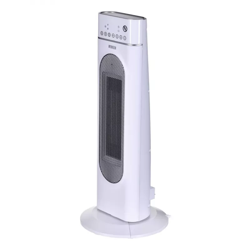 Termoconvettore in ceramica elettrico NOVEEN PTC3000, 2000 W (1200 W min), display LED, timer, telecomando, oscillazione, bianco