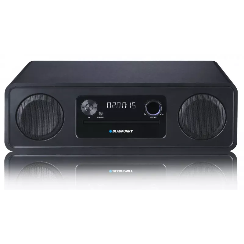 Blaupunkt MS20BK sistema micro Hi-Fi, Bluetooth, CD/CD-RW/MP3/WMA, radio FM, USB, AUX, orologio/sveglia, 120 W, nero
