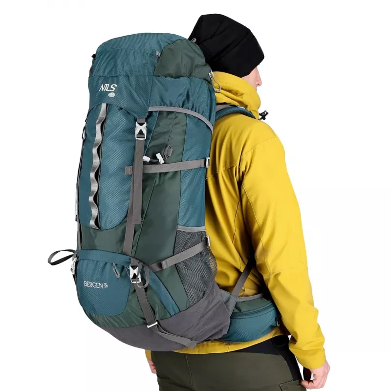 Zaino da trekking NILS Camp NC1949 Bergen 65L – verde