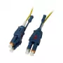Cavo patch fibra ottica 2 fibre 15 m LC-LC 9/125µm OS2 Uniboot girevole Push/Pull AD 2 mm - cavo - fibra singlemode o monomodale (S215533)