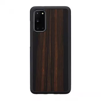 Custodia per smartphone Man and Wood Galaxy S20 Ebony nero — cover protettiva per Samsung Galaxy S20