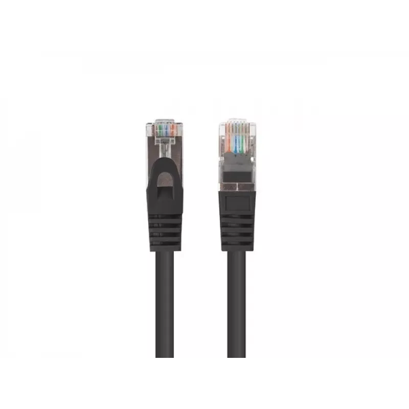 Lanberg PCF6-20CC-0500-BK Cat6 F/UTP cavo patch 5 m, nero, confezione da 10