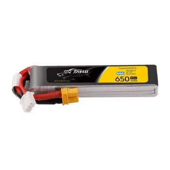 Batteria LiPo Tattu 2s 650mAh 95C 7,6V HV con XT30 Long-Pack