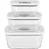 Set contenitori in vetro per sottovuoto Rommelsbacher VCG 1, 3 pezzi (350 ml, 670 ml, 1100 ml), trasparente