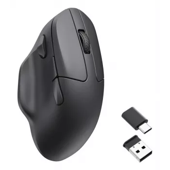 Mouse wireless Keychron M7 8K nero — design ergonomico compatto, ricaricabile