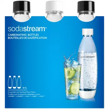 Bottiglia di carbonazione SodaStream 2260748 3 pezzi (confezione danneggiata)