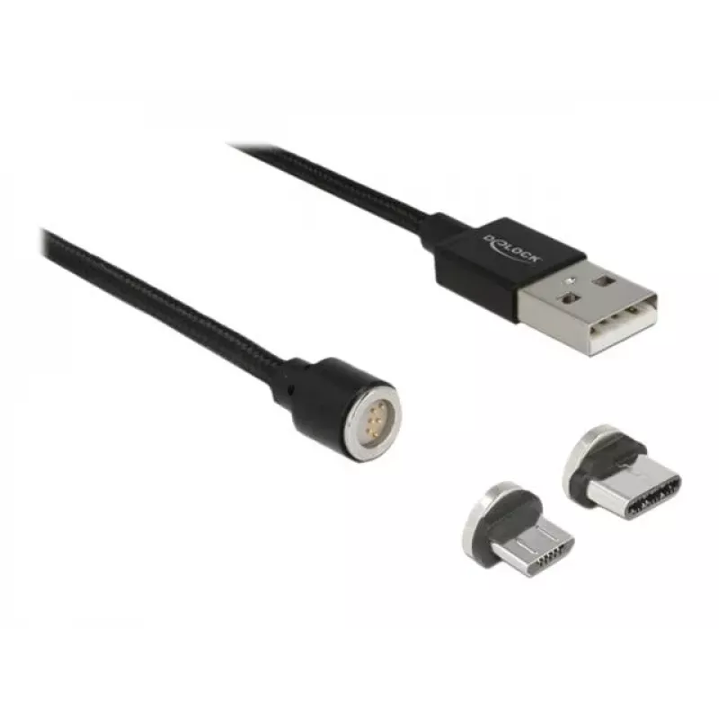Cavo USB DeLOCK 85723 USB 2.0 1,1 m USB A USB C/Micro-USB B nero