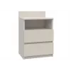 Comodino Top e shop Malwa con 2 cassetti, 40×32×59 cm, finitura cashmere