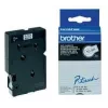 Brother Gloss Laminated Labelling Tape - 12 mm, nero/bianco, confezione da 10 nastro per etichettatura TC