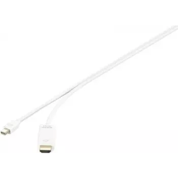 Adattatore cavo video Renkforce RF-3697528 1 m Mini DisplayPort HDMI bianco (RF-3697528)