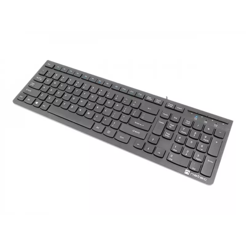 Natec Discus 2 - tastiera - QWERTY - US - nero - tastiera - US inglese - nero