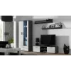 Mobile TV Cama SOHO 140 grigio/bianco lucido