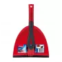 Set scopa e paletta VILEDA 141742 — paletta in tecnopolimero, manico in plastica, setole morbide/rigide, nero, foro per appendere
