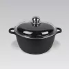 Pentola con coperchio Maestro MR-4616C 16 cm 1 l nera