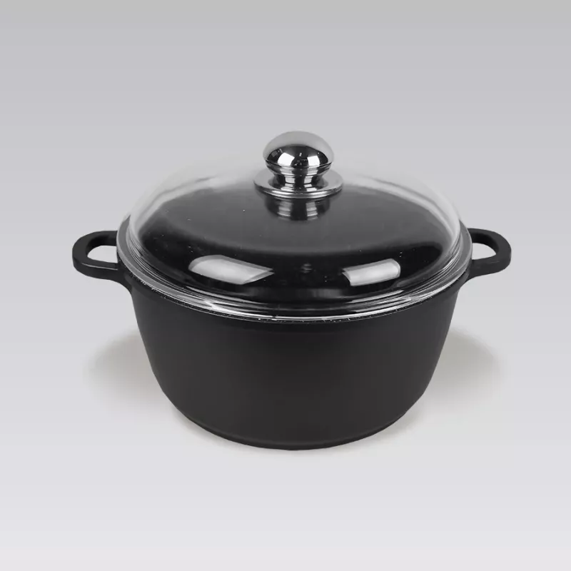 Pentola con coperchio Maestro MR-4616C 16 cm 1 l nera