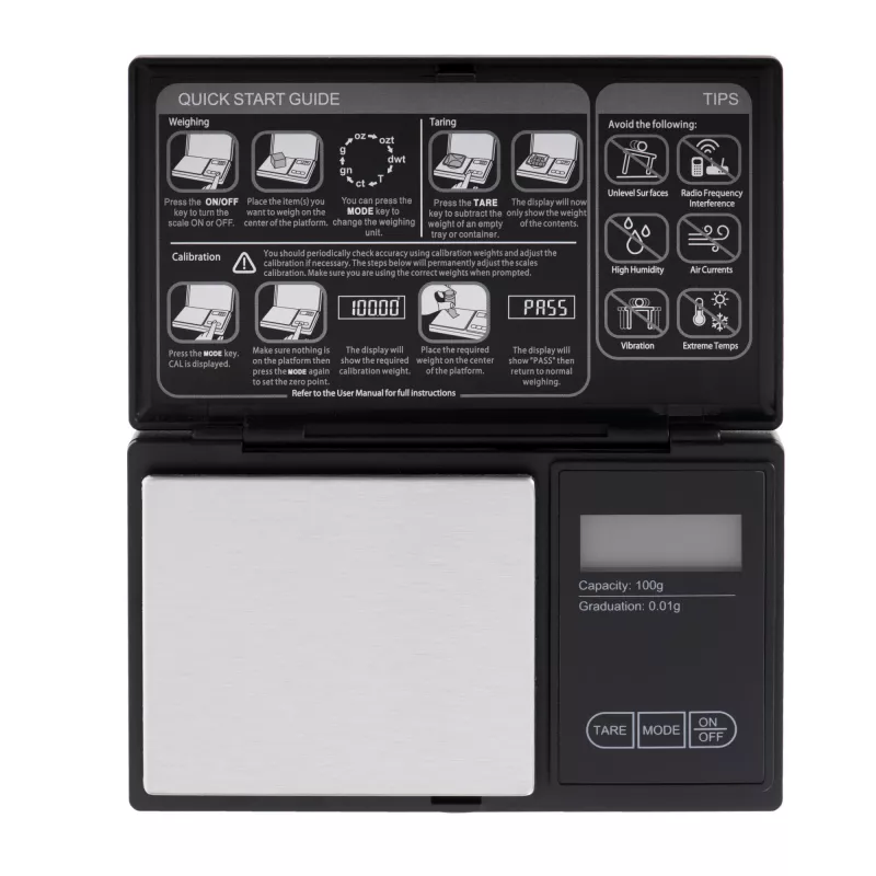 Adler | Bilancia di precisione | AD 3176 | Portata massima 0,1 kg | nero