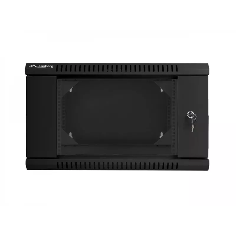 Rack LANBERG WF02-6606-10B montaggio a parete 6U 600x374,3x600 mm acciaio inox nero