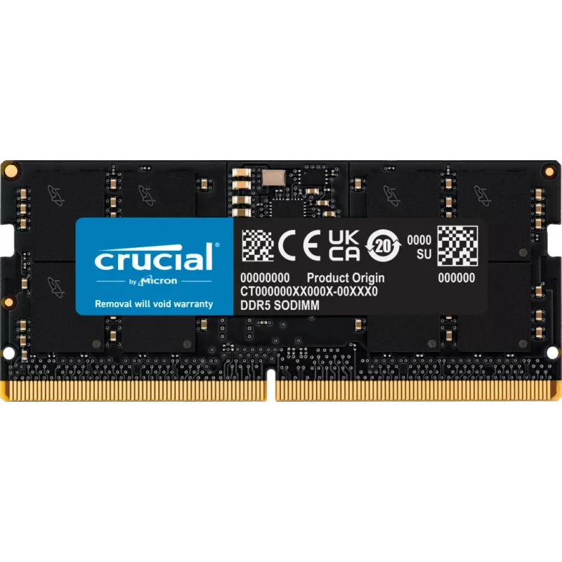 Crucial - DDR5 - modulo - 16 GB - SO DIMM 262-PIN - 5600 MHz / PC5-44800 CL46 1,1 V non-ECC