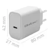 QOLTEC Super Quick caricabatterie PD 20W USB-C (5V/12V) – caricabatterie rapido portatile