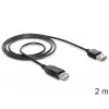 Cavo USB DeLOCK EASY-USB 2.0-A 2 m nero